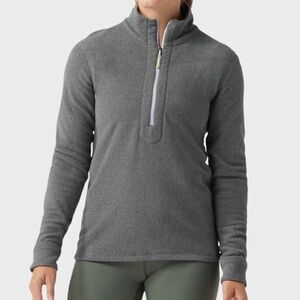 STIO Turpin Fleece Half-Zip Pullover Sweater size M in Dusk Heather Microfleece